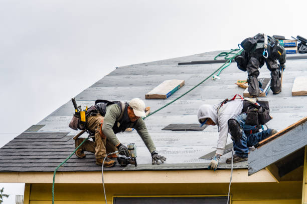 Professional Gutter Installation technician working in Templeton, PA